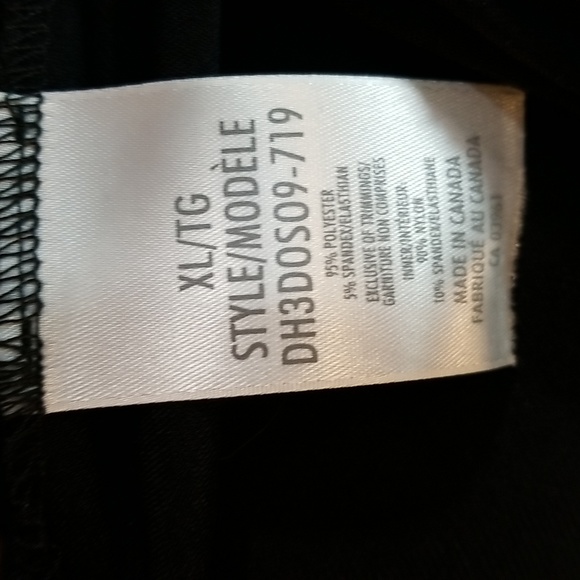 Plus Denver Hayes stretchy unlined black dress XL 3/4 sleeves surplice neck - Picture 7 of 9